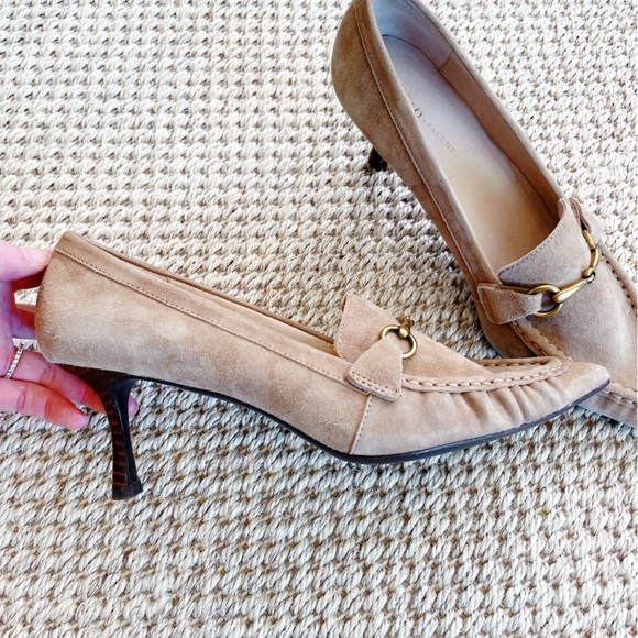 Koko + Palenki Suede Horsebit Loafer Heels – Women’s Size 8 - Picture 8 of 11